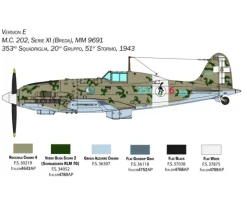 Italeri 2518Macchi MC. 202, Plastikbausatz, 1:32