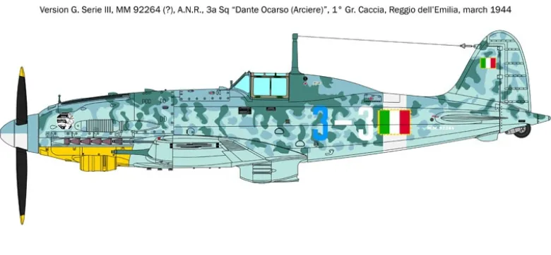 Italeri 2519Macchi MC.205 Veltro, Bausatz, 1:32