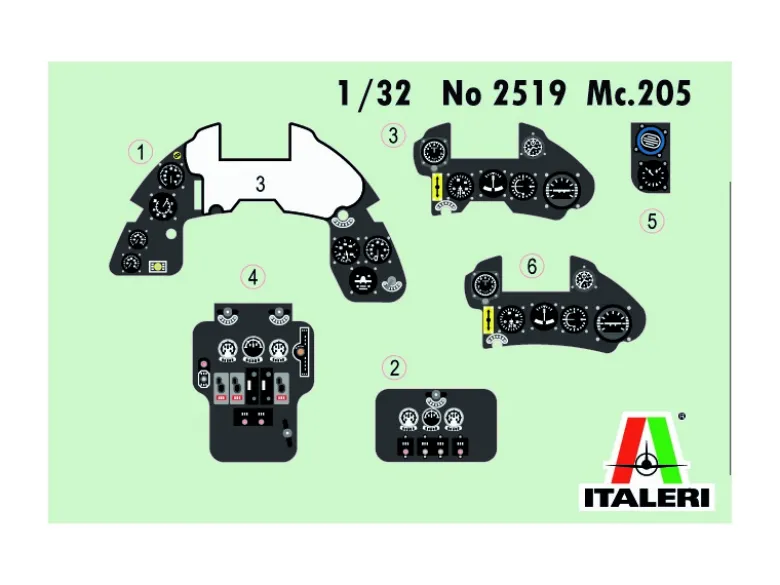 Italeri 2519Macchi MC.205 Veltro, Bausatz, 1:32