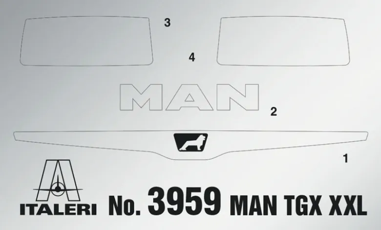 Italeri 3959MAN TGX XXL D38, Bausatz, 1:24