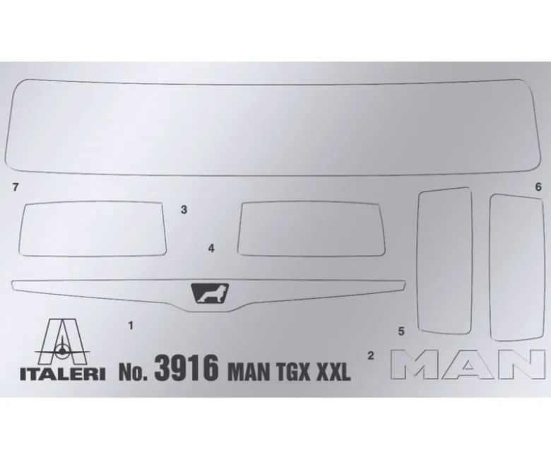 Italeri 3916MAN TGX XXL D38 E6 Edition 1:24 Modellbausatz