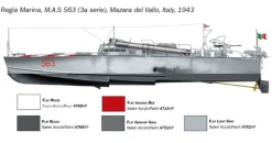 Italeri 5626M.A.S. 568 4a Torpedoboot mit Crew, Bausatz, 1:35