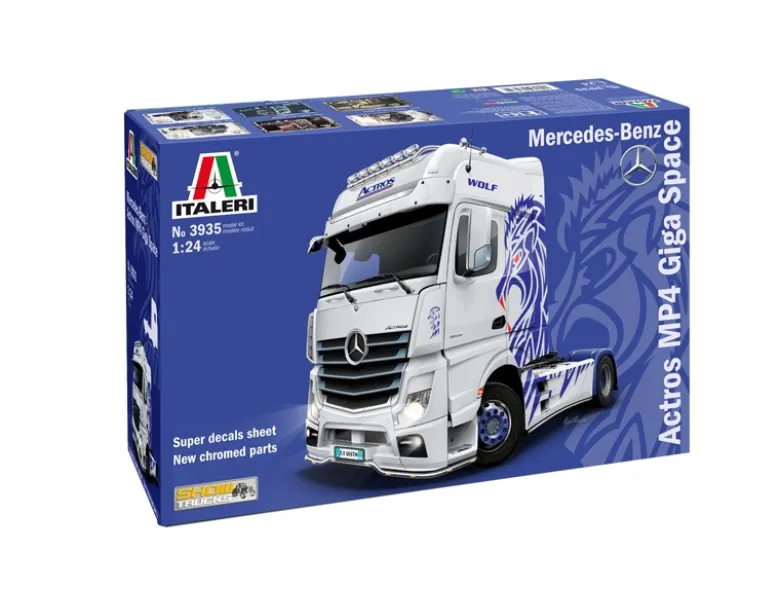 Italeri 3935M-B Actros MP4 Show GigaSpace, Bausatz, 1:24