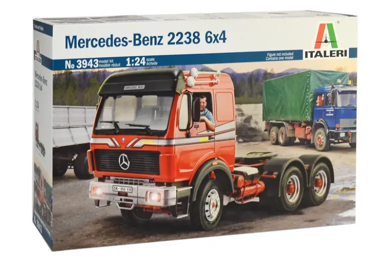 Italeri 3943Mercedes-Benz 2238 6x4, Bausatz, 1:24