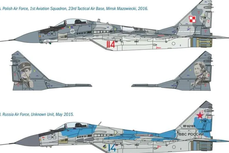 Italeri 1377MIG 29A Fulcrum, Plastikbausatz, 1:72