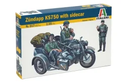 Italeri 0317Motorrad-Gespann Zündapp KS750, Bausatz, 1:35
