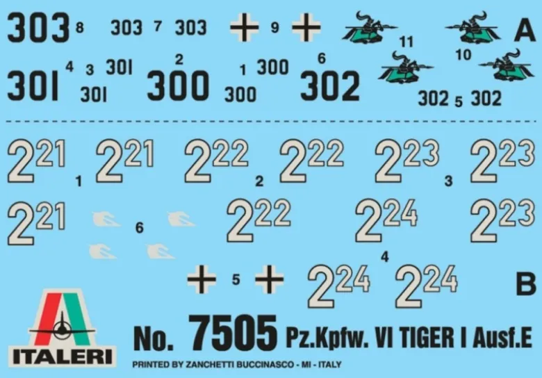 Italeri 75051:72 Pz.Kpfw.VI Tiger I Ausf. E