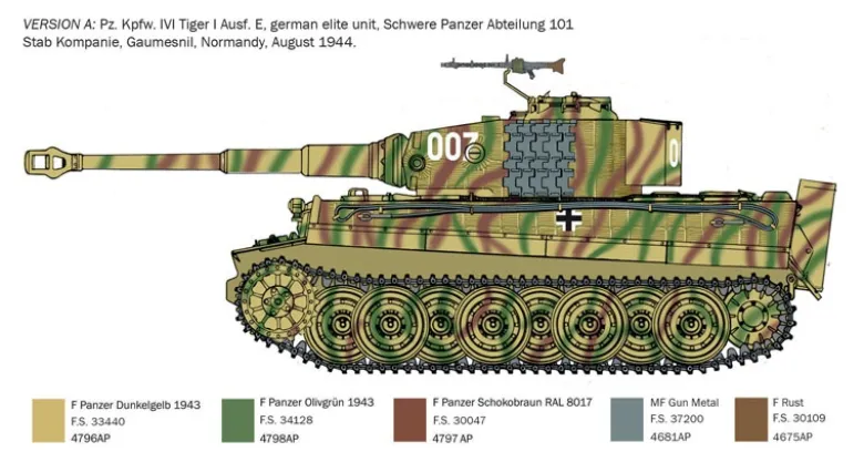 Italeri 6754Pz.Kpfw. VI Tiger I Ausf. E späte Produktion, Bausatz, 1:35