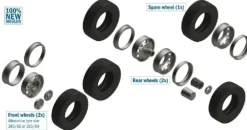 Italeri 39091:24 Reifen-/Felgen-Set Euro (7+7)