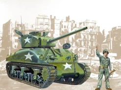 Italeri 0225Sherman M4A1, Bausatz, 1:35