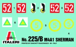 Italeri 0225Sherman M4A1, Bausatz, 1:35