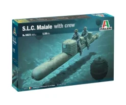 Italeri 5621S.L.C. Maiale 200 mit Besatzung, Plastikbausatz, 1:35 (2)