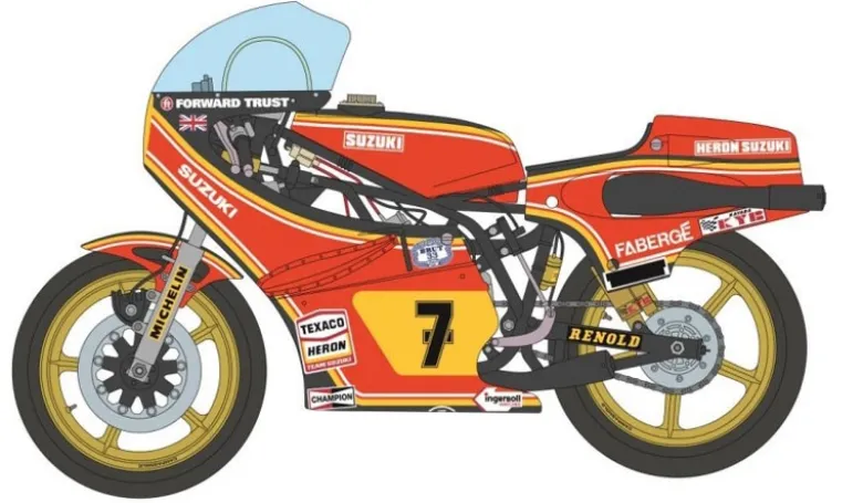 Italeri 4644Suzuki RG500 XR27 Team H.B.S. 1978, Bausatz, 1:9
