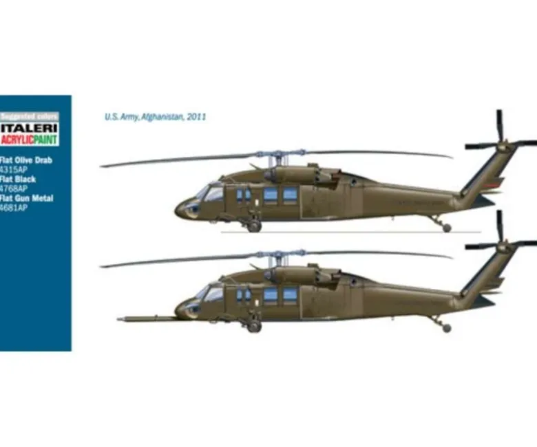 Italeri 2706UH-60A Black Hawk 'Night Raid', Plastikbausatz, 1:48