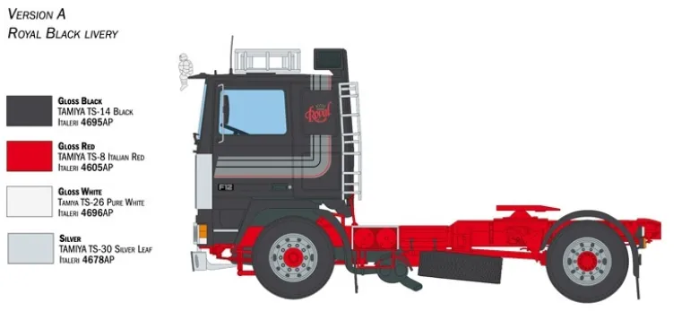 Italeri 3957Volvo F12 Intercooler Low Roof 1:24 Modellbausatz