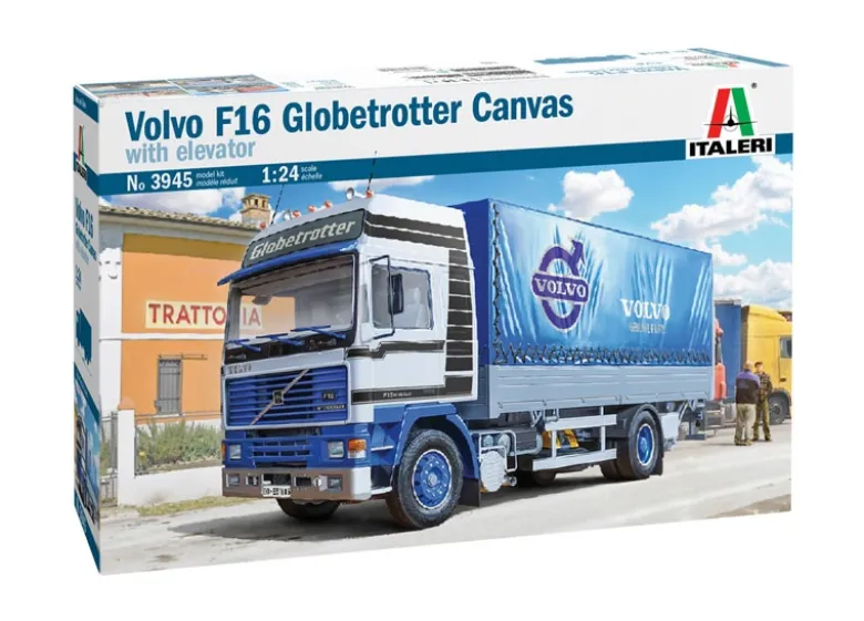 Italeri 3945Volvo F16 Plane mit Hebebühne, Bausatz, 1:24