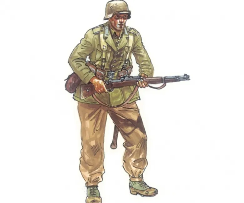 Italeri 61211:72 WWII Deutsche Motorräder Plastikbausatz