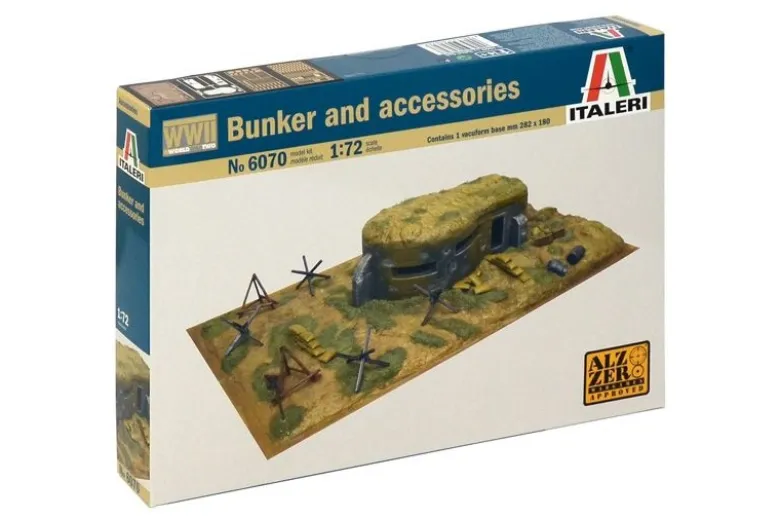 Italeri 60701:72 WWII - Zubehörteile und Bunker