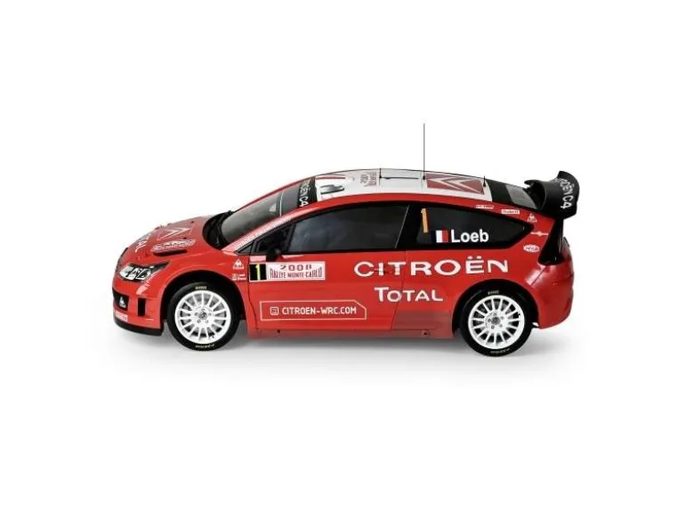 IXO 5200101201:8 IXO Citroen C4 WRC, 1:8 Standmodellbausatz 859 Teile - Hochdetailliert mit Licht & Sound