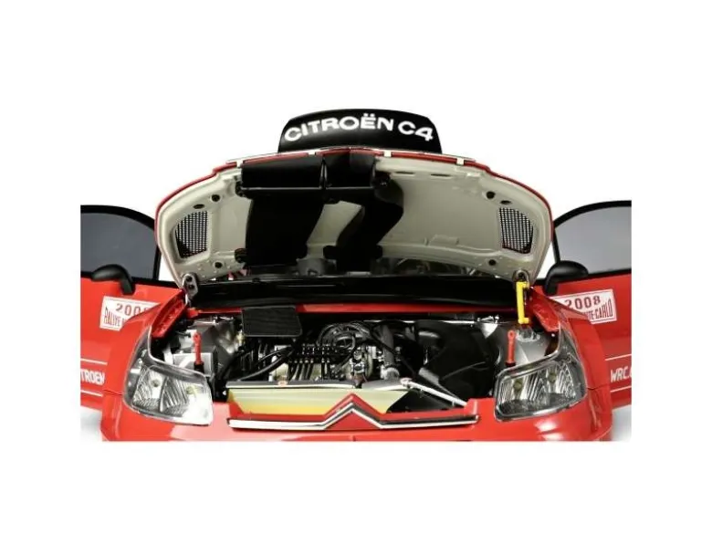 IXO 5200101201:8 IXO Citroen C4 WRC, 1:8 Standmodellbausatz 859 Teile - Hochdetailliert mit Licht & Sound