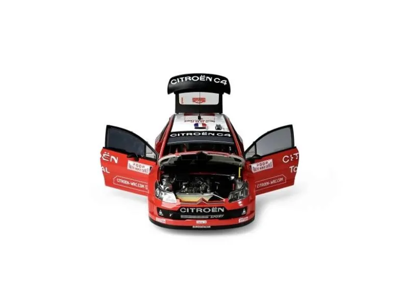 IXO 5200101201:8 IXO Citroen C4 WRC, 1:8 Standmodellbausatz 859 Teile - Hochdetailliert mit Licht & Sound