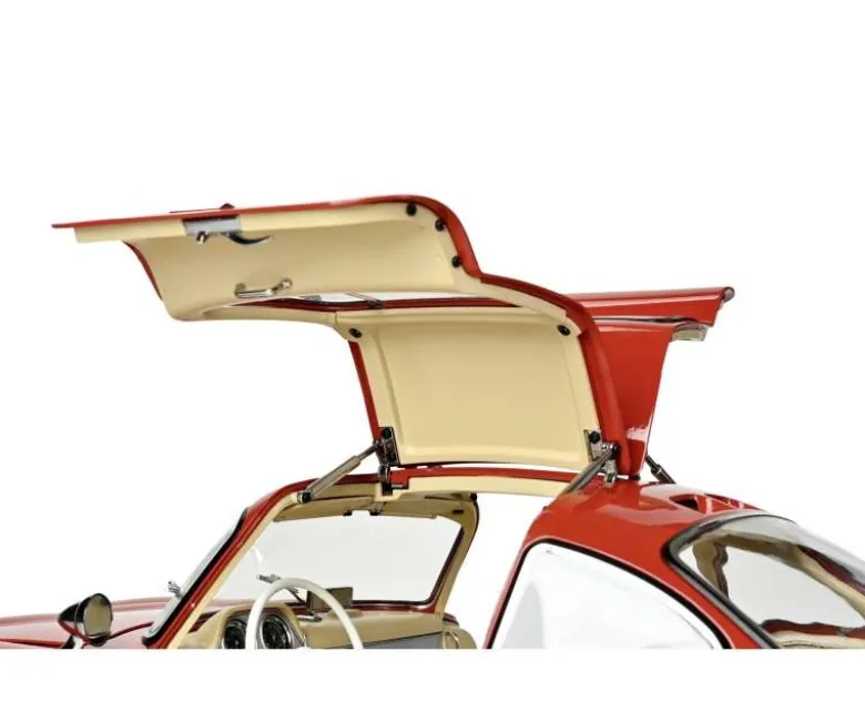 IXO 520010114Mercedes 300 SL Rot, 1:8 Standmodellbausatz 602 Teile - Hochdetailliert mit Licht & Sound