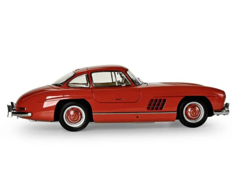 IXO 520010114Mercedes 300 SL Rot, 1:8 Standmodellbausatz 602 Teile - Hochdetailliert mit Licht & Sound
