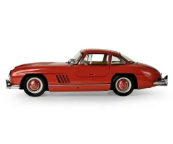 IXO 520010114Mercedes 300 SL Rot, 1:8 Standmodellbausatz 602 Teile - Hochdetailliert mit Licht & Sound