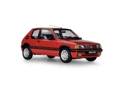 IXO 520010121Peugeot 205 GTI Rot, 1:8 Standmodellbausatz 720 Teile - Hochdetailliert mit Licht & Sound