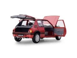 IXO 520010121Peugeot 205 GTI Rot, 1:8 Standmodellbausatz 720 Teile - Hochdetailliert mit Licht & Sound