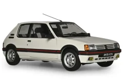 IXO 520010122Peugeot 205 GTI Weiß, 1:8 Standmodellbausatz 720 Teile - Hochdetailliert mit Licht & Sound