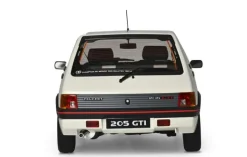 IXO 520010122Peugeot 205 GTI Weiß, 1:8 Standmodellbausatz 720 Teile - Hochdetailliert mit Licht & Sound