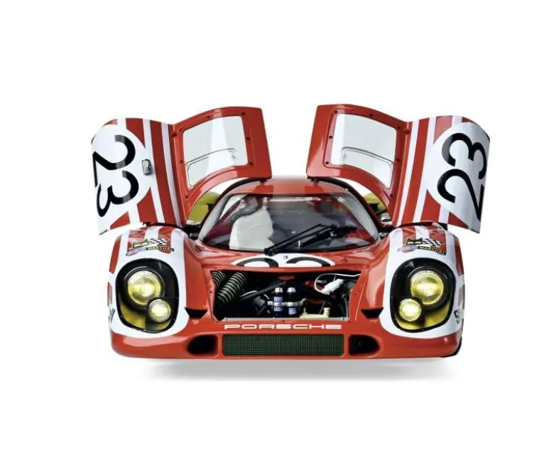 IXO 520010119Porsche 917KH #23 Salzburg, 1:8 Standmodellbausatz 839 Teile - Hochdetailliert mit Licht & Sound
