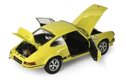 IXO 520010115Porsche 911 RS 2.7 Gelb/Schwarz 1:8 Standmodellbausatz 713 Teile - Hochdetailliert mit Licht & Sound