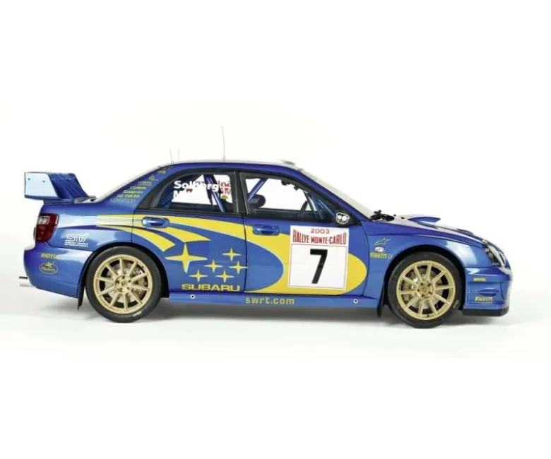 IXO 520010110Subaru Impreza Rally MC 2003 1:8 Metall Standmodellbausatz 859 Bauteile - Hochdetailliert mit Licht & Sound