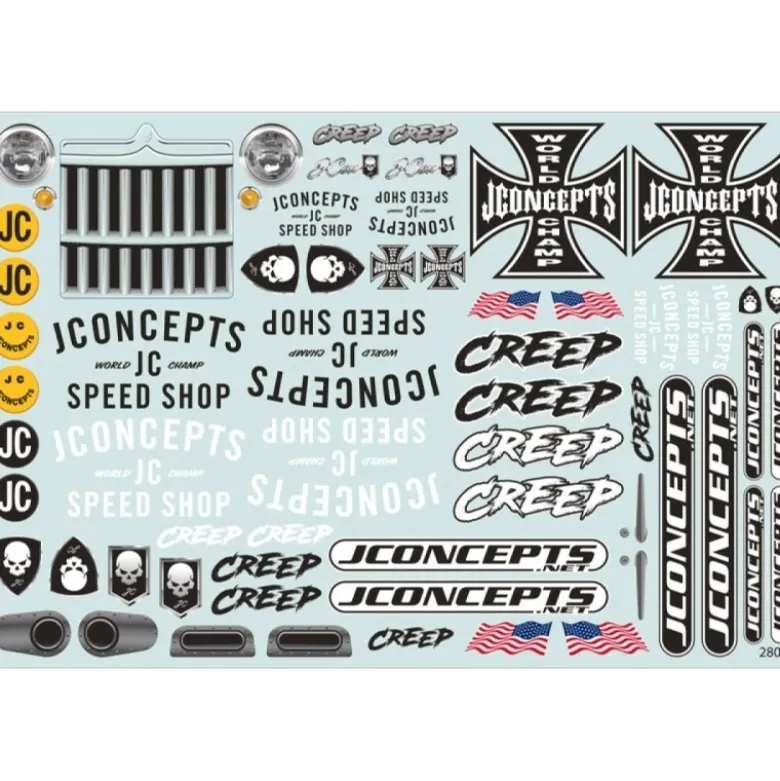 Jconcepts JCO0403JCI Creep Karosserie (klar) 1:10 für 312mm Radstand