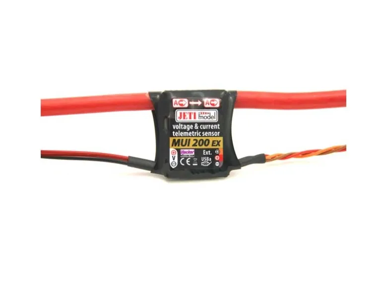 JETI Model 80001313DUPLEX 2.4EX MUI 200 Spannungs/Strom-Sensor
