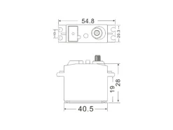 JX Servo PDI-4409MGPDI-4409MG Digitalservo Lowprofile 9,2kg/0,11 Metallgetriebe