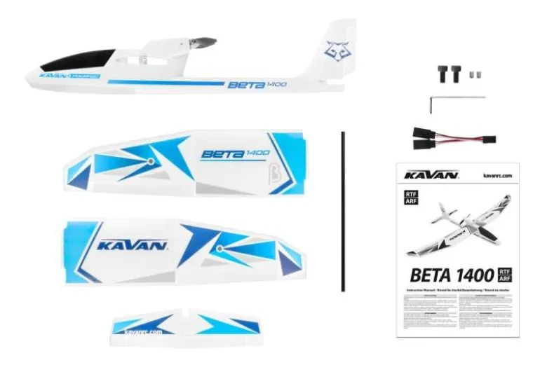 Kavan KAV02.8084Beta 1400 Motorsegler ARF - blau