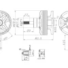 Kavan KAV30.2034Brushless Motor PRO 7025-510