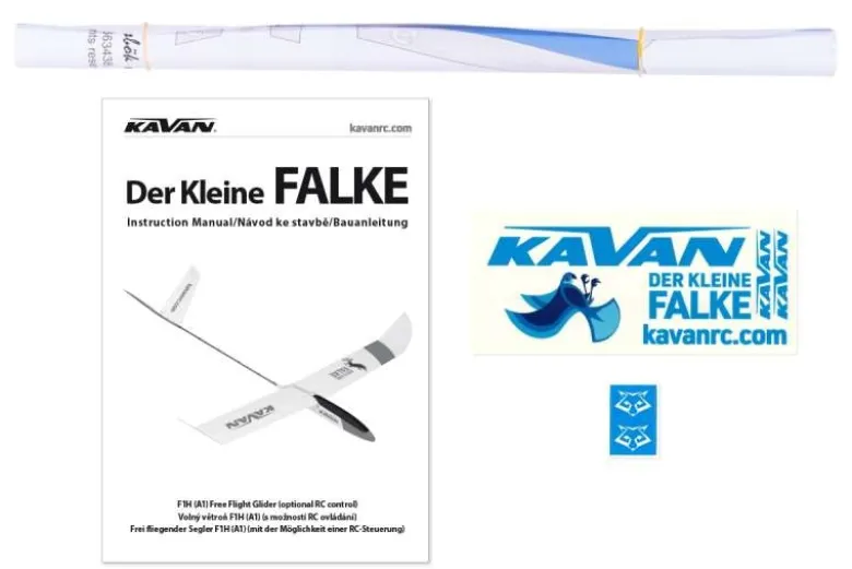 Kavan KAV4316Der kleine Falke (F1H) Segler 1240mm Holzbausatz