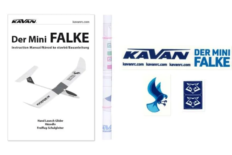 Kavan KAV4315Der mini Falke Freiflug-Gleiter 710mm