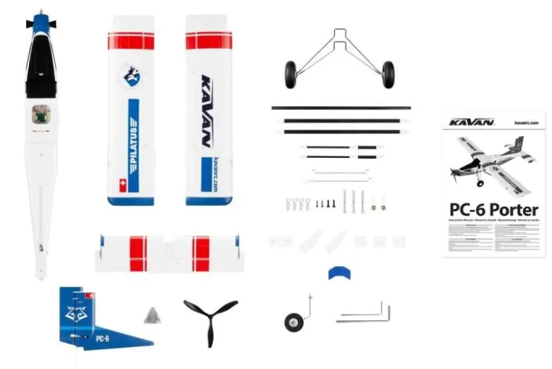 Kavan KAV02.8089Pilatus PC-6 Porter 1500mm ARF - blau