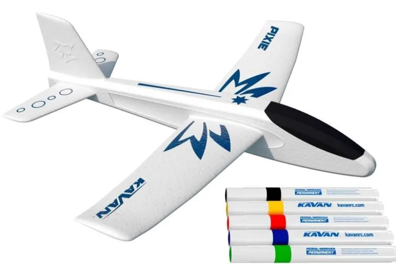 Kavan KAV02.8063Pixie Freiflugmodell 515mm EPP - weiß inkl. Marker-Set
