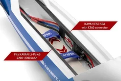 Kavan KAV02.8082Swift S-1 Segelflugzeug 2400mm ARF - blau