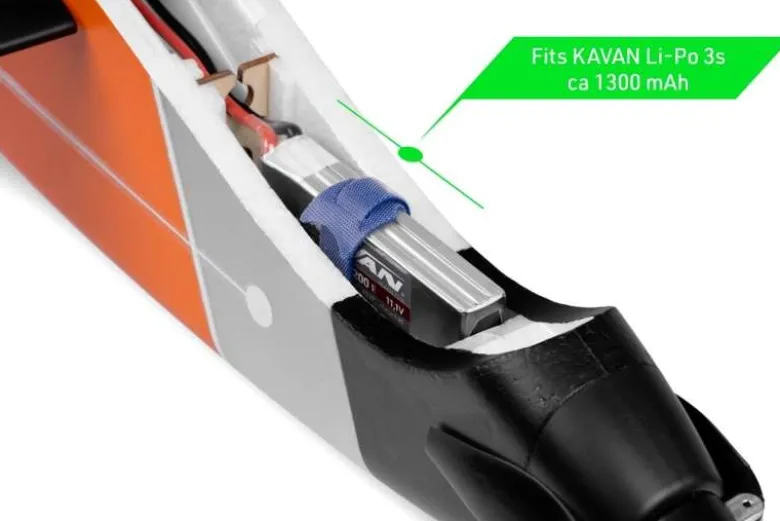 Kavan KAV02.8097Twisty 1512mm ARF - Orange