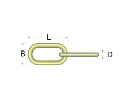 Krick 60771Ankerkette 3 mm (1 m Länge)