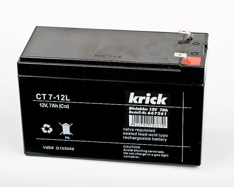 Krick 667261Bleiakku 12V / 7Ah