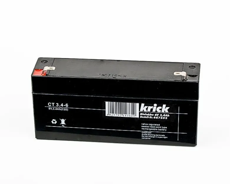 Krick 667253Bleiakku 6V / 3,4Ah