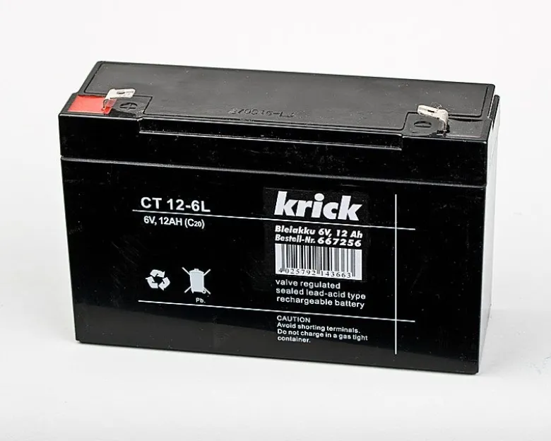 Krick 667256Bleiakku 6V / 12Ah